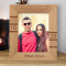 Ever Since We Were Little You've Always Been There For Me I'm So Glad We're Still Friends Personalized Wooden Frame 8" x 10" Brown (Vertical)