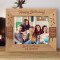 Happy Moments, Happy Thoughts Personalized Wooden Frame-10" x 8" Brown Horizontal