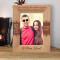 Age Is Merely The Number Of Years The World Has Been Enjoying You Personalized Wooden Frame 5" x 7" Brown (Vertical)