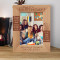 Forget The Past, Look Forward To The Future, For The Best Things Are Yet To Come Personalized Wooden Frame 5" x 7" Brown (Vertical)
