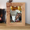 Forget The Past, Look Forward On The Future, For The Best Things Personalized Wooden Frame 5" x 7" Brown (Vertical)