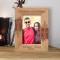 Celebrate 21st Birthday! Personalized Wooden Frame 4" x 6" Brown (Vertical)