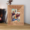 Happy 21st Birthday! Life Is A Journey Enjoy Every Mile Personalized Wooden Frame 3" x 5" Brown (Vertical)
