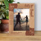 Let's Go Travel My Favorite Place To Vacation Is Anyplace By the Ocean Personalized Wooden Frame-5" x 7" Brown (Vertical)