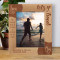 Let's Go Travel My Favorite Place To Vacation Is Anyplace By the Ocean Personalized Wooden Frame 8" x 10" Brown (Vertical)