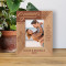Summer Vacation No Matter What Happens Travel Gives You A Story To Tell Personalized Wooden Frame 3 1/2" x 5" Brown (Vertical)