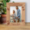 A Wise Man Travels To Discover Himself Personalized Wooden Frame-5" x 7" Brown (Vertical)