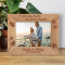 A Wise Man Travels To Discover Himself Personalized Wooden Frame-7" x 5" Brown Horizontal