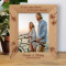 A Wise Man Travels To Discover Himself Personalized Wooden Frame 8" x 10" Brown (Vertical)