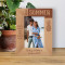 Hello Summer Start To Enjoy It Now Today Wherever You Are Personalized Wooden Frame 4" x 6" Brown (Vertical)