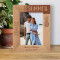 Hello Summer Start To Enjoy It Now Today Wherever You Are Personalized Wooden Frame 5" x 7" Brown (Vertical)