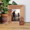 In Matters Of Healing The Body Or The Mind Vacation Is A True Genius Personalized Wooden Frame 3 1/2" x 5" Brown (Vertical)