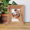 The World Is A Book And Those Who Don't Travel Only Read One Page Personalized Wooden Frame 3 1/2" x 5" Brown (Vertical)