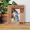 Adventure No Matter What Happens Travel Gives You A Story To Tell Personalized Wooden Frame 3 1/2" x 5" Brown (Vertical)