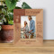 Time To Travel Traveling In The Company Of Those We Love Is Home In Motion Personalized Wooden Frame 3 1/2" x 5" Brown (Vertical)