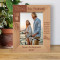 Time To Travel Traveling In The Company Of Those We Love Is Home In Motion Personalized Wooden Frame 5" x 7" Brown (Vertical)