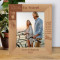 Time To Travel Traveling In The Company Of Those We Love Is Home In Motion Personalized Wooden Frame 8" x 10" Brown (Vertical)