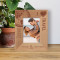Travel Gives You A Story To Tell Personalized Wooden Frame 3 1/2" x 5" Brown (Vertical)