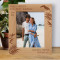 Start To Enjoy Now Today Wherever You Are Personalized Wooden Frame 8" x 10" Brown (Vertical)
