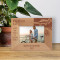 Vacation Time A Wise Man Travels To Discover Himself Personalized Wooden Frame-5" x 3 1/2" Brown Horizontal