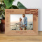 Vacation Time A Wise Man Travels To Discover Himself Personalized Wooden Frame-7" x 5" Brown Horizontal