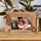 My 1st Father's Day Thank You For All The Cuddles And Smiles And Love Personalized Wooden Frame-6" x 4" Brown Horizontal
