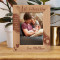 My 1st Father's Day Thank You For All The Cuddles And Smiles And Love Personalized Wooden Frame-5" x 7" Brown (Vertical)