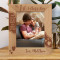 My 1st Father's Day Thank You For All The Cuddles And Smiles And Love Personalized Wooden Frame 8" x 10" Brown (Vertical)