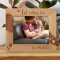 My 1st Father's Day Thank You For All The Cuddles And Smiles And Love Personalized Wooden Frame-10" x 8" Brown Horizontal