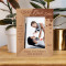 I Know I'm A Little But I Also Know I Have The Best Dad Ever Personalized Wooden Frame 4" x 6" Brown (Vertical)