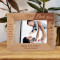 I Know I'm A Little But I Also Know I Have The Best Dad Ever Personalized Wooden Frame-7" x 5" Brown Horizontal
