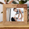 I Know I'm A Little But I Also Know I Have The Best Dad Ever Personalized Wooden Frame-10" x 8" Brown Horizontal