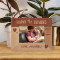 Happy 1st Father's Day Personalized Wooden Frame-5" x 3 1/2" Brown Horizontal
