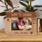 Happy 1st Father's Day Personalized Wooden Frame-6" x 4" Brown Horizontal