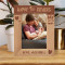 Happy 1st Father's Day Personalized Wooden Frame-5" x 7" Brown (Vertical)