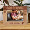 Happy 1st Father's Day Personalized Wooden Frame-7" x 5" Brown Horizontal