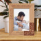 Thanks For All The Fun Times We've Shared Together Personalized Wooden Frame-5" x 7" Brown (Vertical)