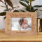 I Hope I'm Half The Man You Are When I Grow Up Personalized Wooden Frame-6" x 4" Brown Horizontal