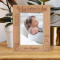 I Hope I'm Half The Man You Are When I Grow Up Personalized Wooden Frame-5" x 7" Brown (Vertical)