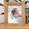 I Hope I'm Half The Man You Are When I Grow Up Personalized Wooden Frame 8" x 10" Brown (Vertical)