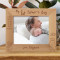 I Hope I'm Half The Man You Are When I Grow Up Personalized Wooden Frame-10" x 8" Brown Horizontal