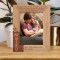 Becoming A Dad Means You Have To Be A Role Model For Your Son And Be Someone He Can Look Up To Personalized Wooden Frame-5" x 7" Brown (Vertical)