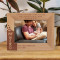 Becoming A Dad Means You Have To Be A Role Model For Your Son And Be Someone He Can Look Up To Personalized Wooden Frame-7" x 5" Brown Horizontal