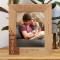 Becoming A Dad Means You Have To Be A Role Model For Your Son And Be Someone He Can Look Up To Personalized Wooden Frame 8" x 10" Brown (Vertical)