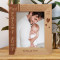 Fathering Is Not Something Perfect Men Do But Something That Perfects The Men Personalized Wooden Frame 8" x 10" Brown (Vertical)