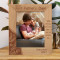 I Know I Am Little But I Also Know I Have The Best Dad Ever Personalized Wooden Frame 8" x 10" Brown (Vertical)