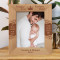 Out Of All The Dads In The World I Think We Got The Best One! Personalized Wooden Frame 8" x 10" Brown (Vertical)
