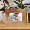 I Hope I'm Half The Man You Are When I Grow Up Personalized Wooden Frame-5" x 3 1/2" Brown Horizontal