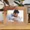 I Hope I'm Half The Man You Are When I Grow Up Personalized Wooden Frame-7" x 5" Brown Horizontal