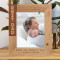 Best Dad Happy 1st Father's Day! Personalized Wooden Frame 8" x 10" Brown (Vertical)